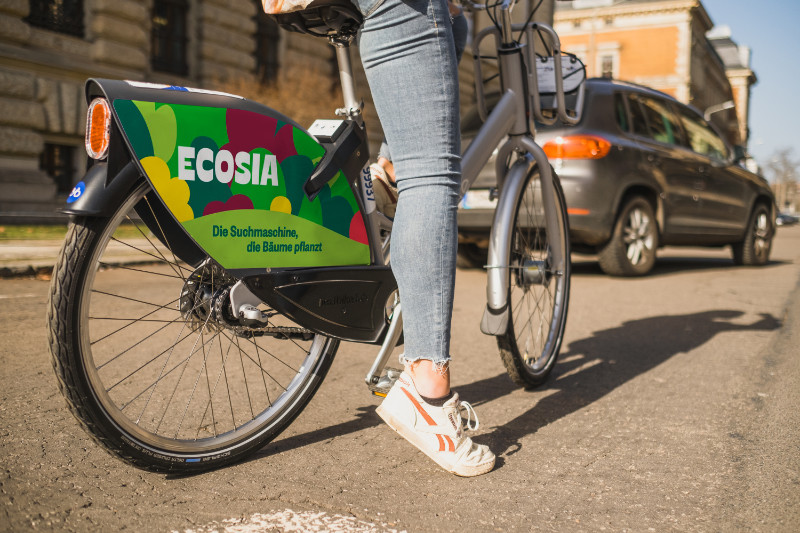 Werbefläche ADbike Ecosia